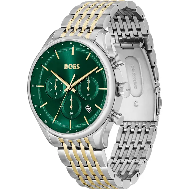 Hugo Boss Gregor Chronograph Green Dial Men's Watch | 1514081